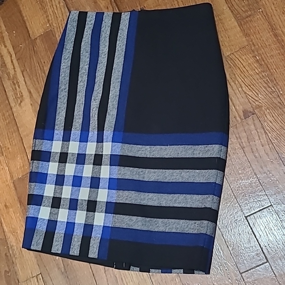 Talbots Wool blend herringbone Striped patterned pencil‎ skirt size 4P NWT - Picture 7 of 7
